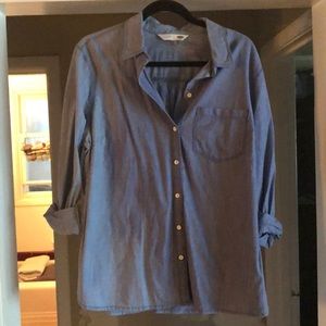 Old Navy button up chambray blouse XXL